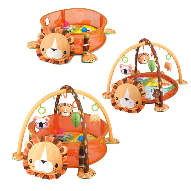 Tapis de parc pour bébé 3-en-1 Lion