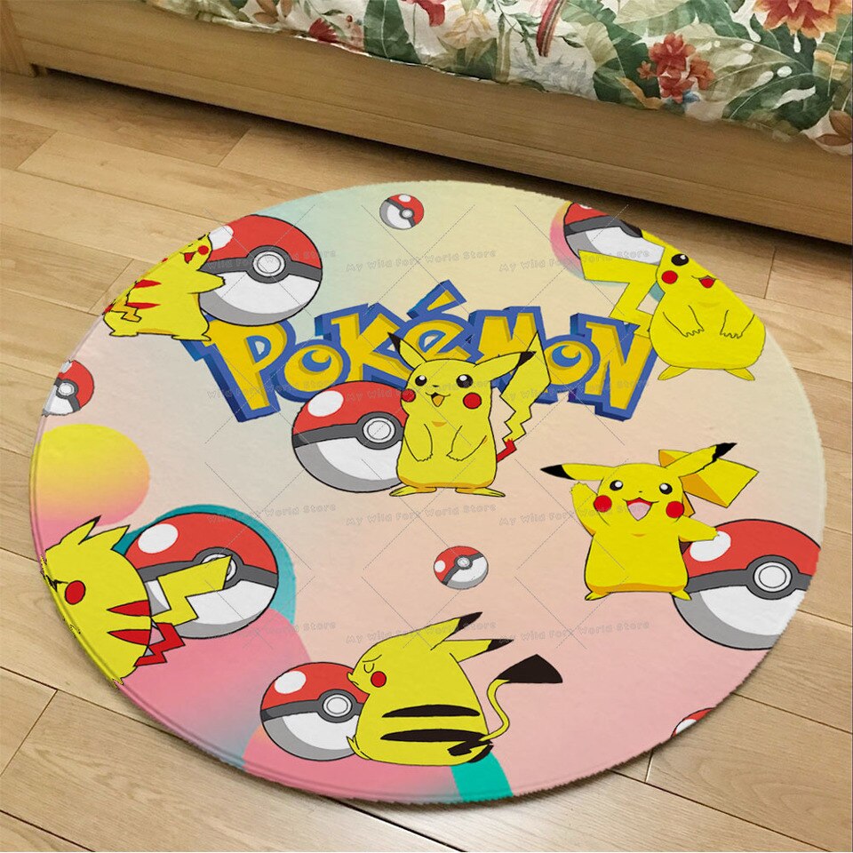 Tapis rond Pokemon Pikachu