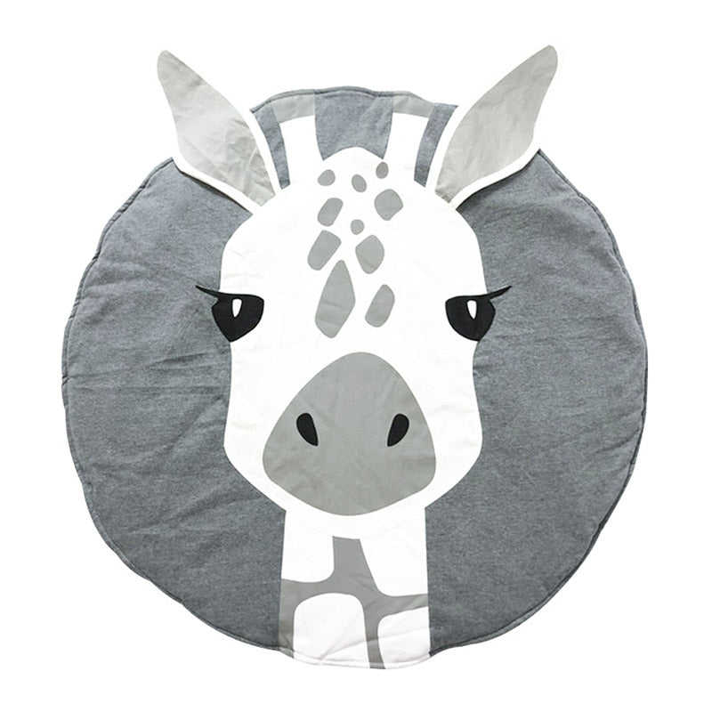 Tapis chambre enfant tête animal