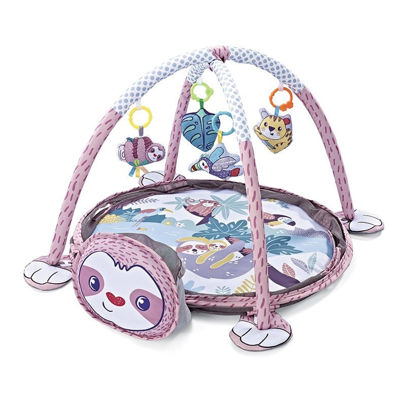 Tapis d’éveil et de jeu bébé animaux 3-en-1 paresseux