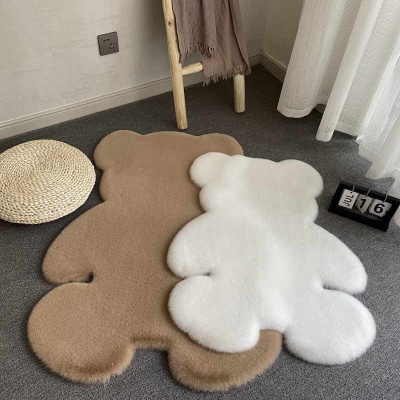 Tapis de sol moelleux en forme de nounours