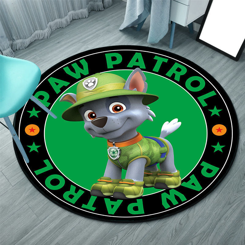 Tapis Pat'Patrouille rond pour chambre d'enfant
