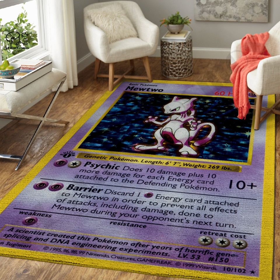 Tapis carte Pokemon pour chambre d'ado