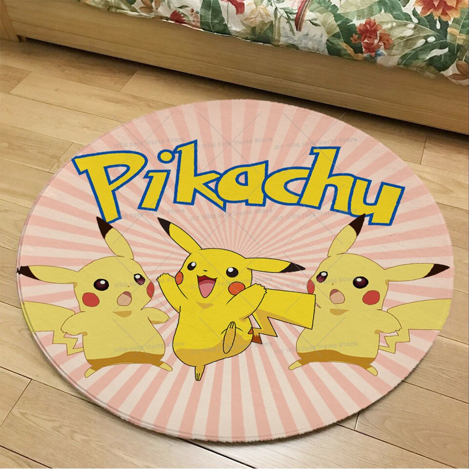 Tapis rond Pokemon Pikachu