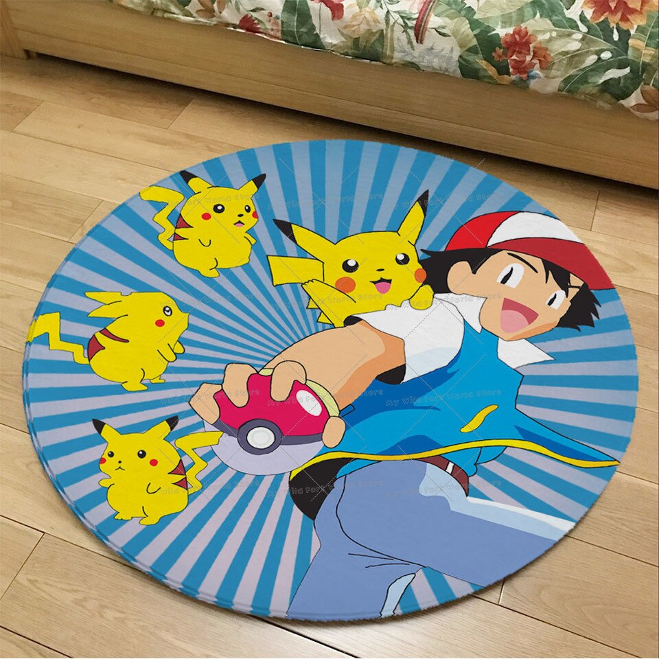 Tapis rond Pokemon Sacha