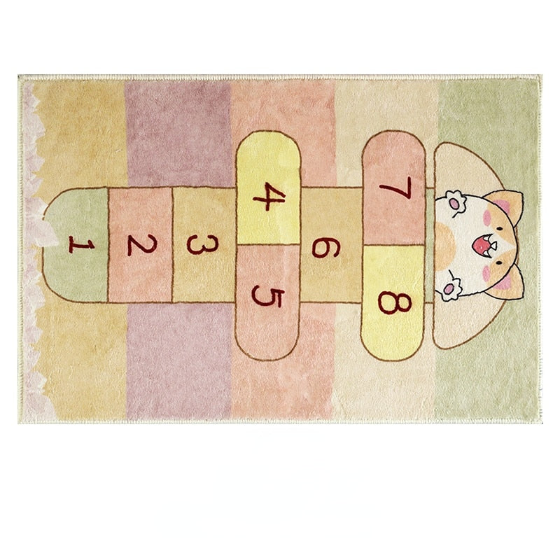 Tapis de jeu marelle pour enfant hamster