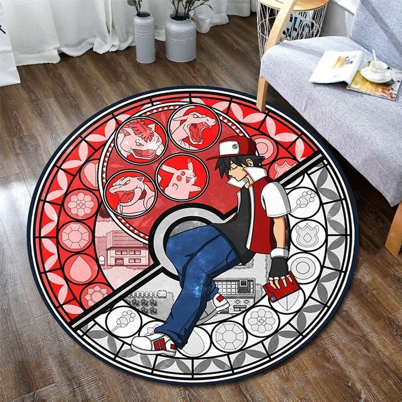 Tapis rond Pokemon pokeball