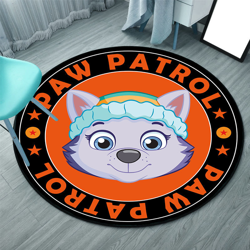 Tapis Pat'Patrouille rond pour chambre d'enfant
