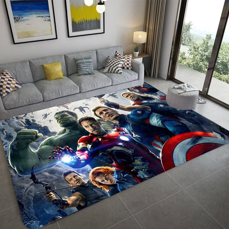 Tapis Avengers pour chambre d'ado