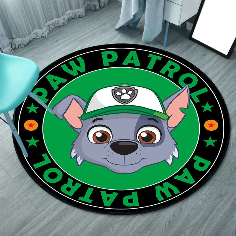 Tapis Pat'Patrouille rond pour chambre d'enfant