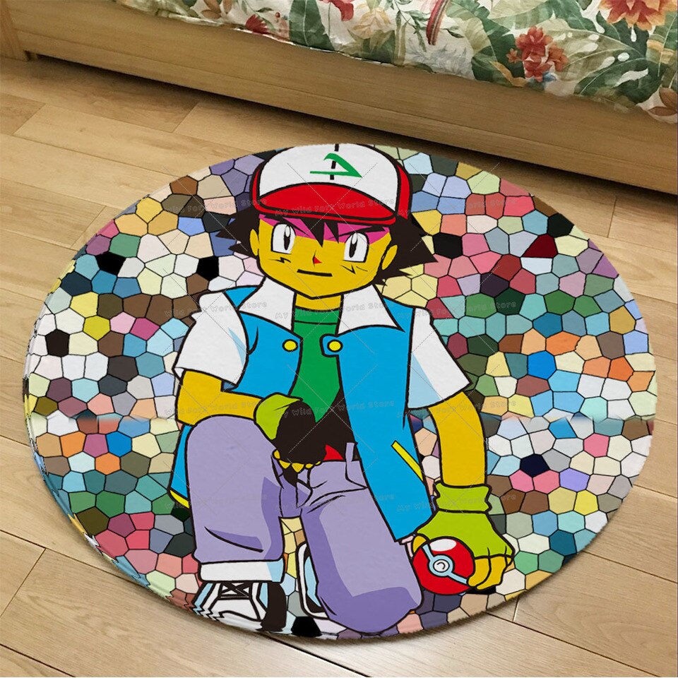 Tapis rond Pokemon Sacha