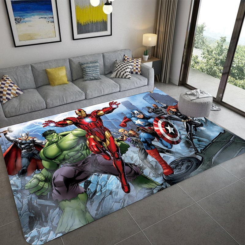 Tapis Avengers pour chambre d'ado
