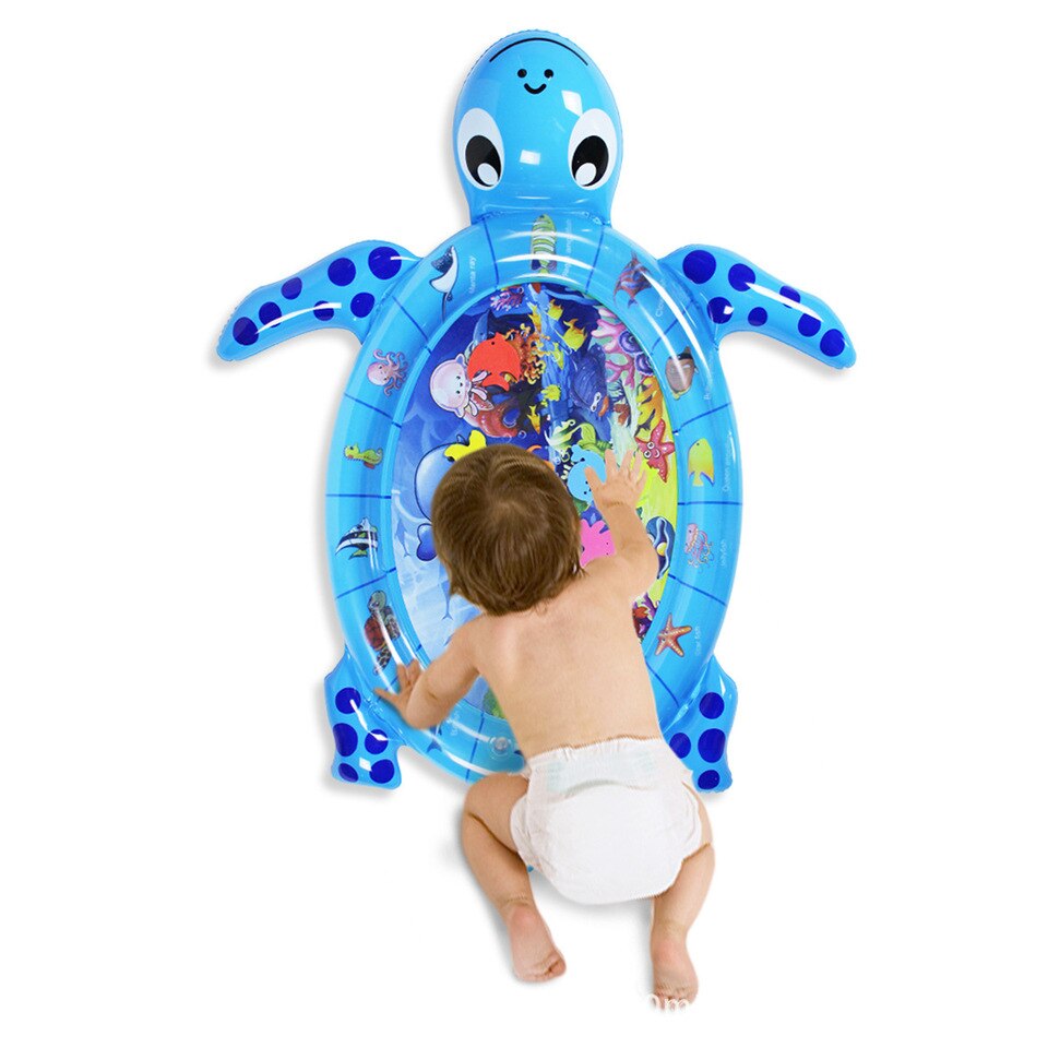 Tapis d'eau bébé gonflable tortue