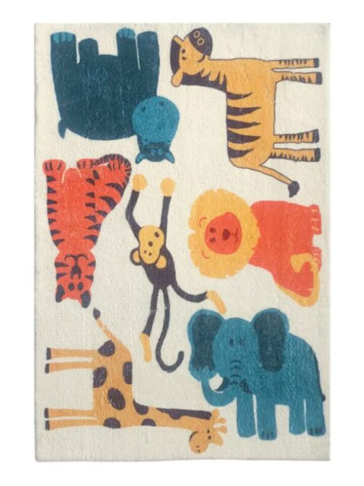 Tapis avec les animaux du zoo
