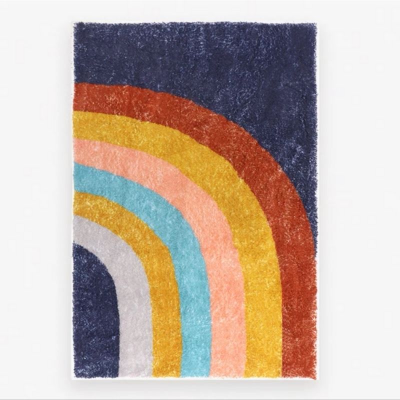 Tapis chambre enfant arc-en-ciel