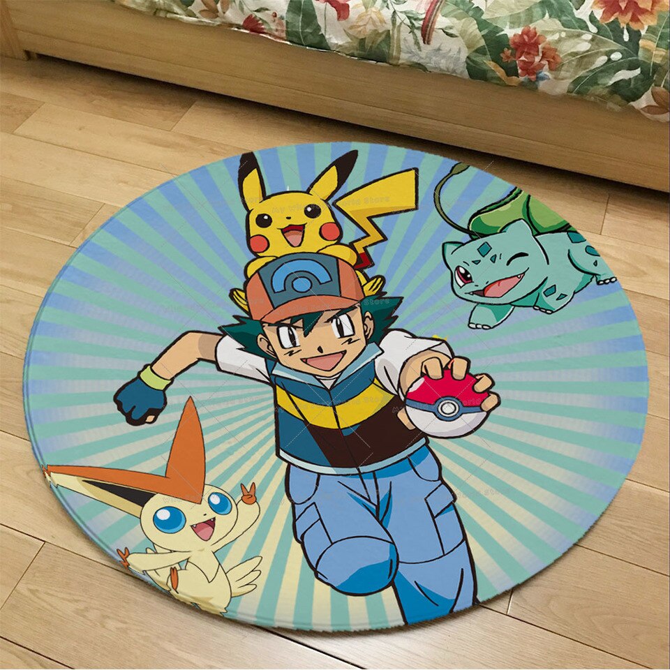 Tapis rond Pokemon Sacha