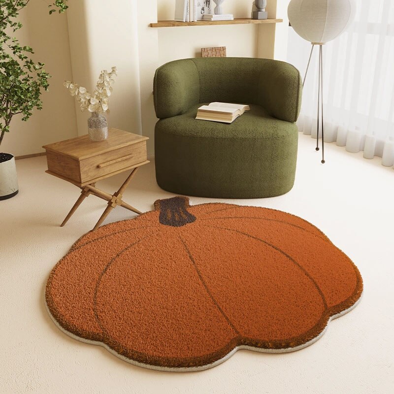 Tapis chambre enfant citrouille