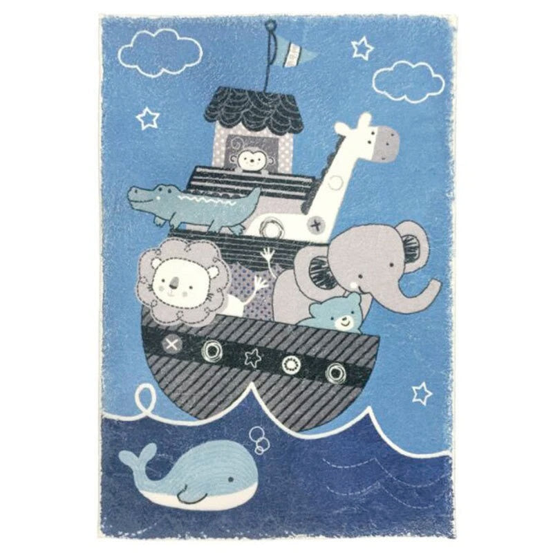 Tapis chambre enfant animaux pirates