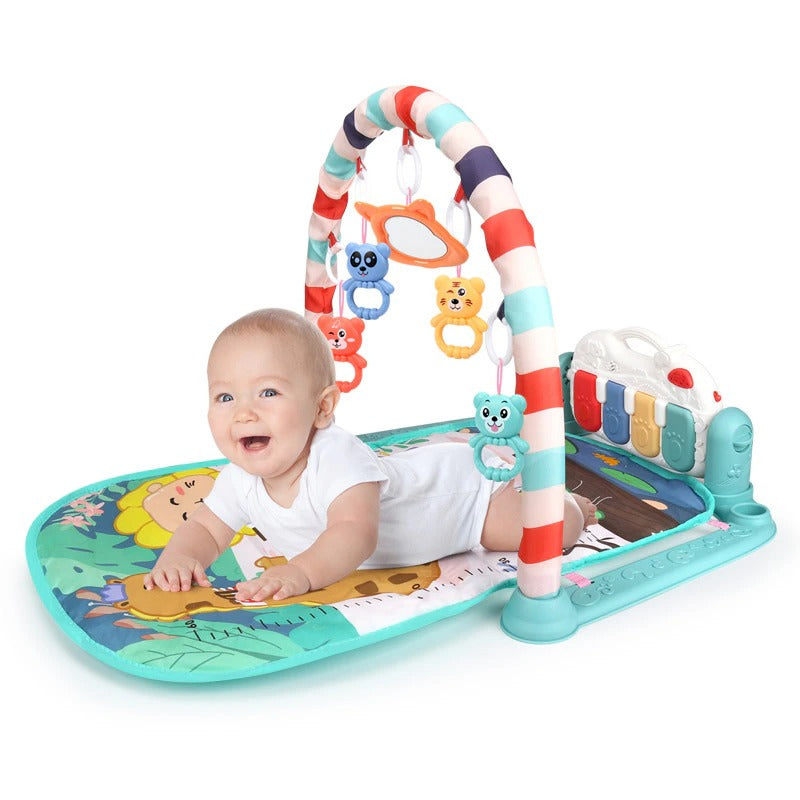 Tapis de jeu bébé musical avec jouets suspendus