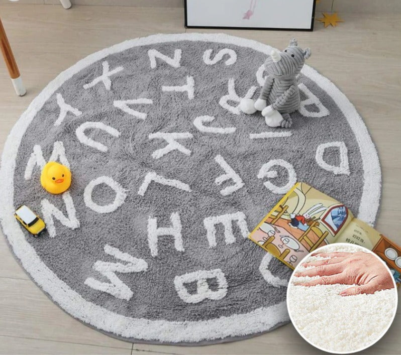 Tapis chambre enfant éducatif alphabet